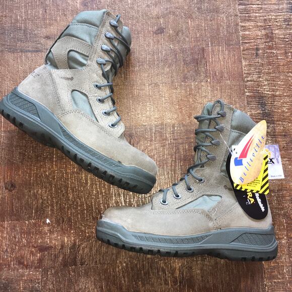 NWT Belleville 610Z ST Hot Weather Side Zip Steel Toe Tactical Boot Mens 6 Sage - Picture 7 of 13